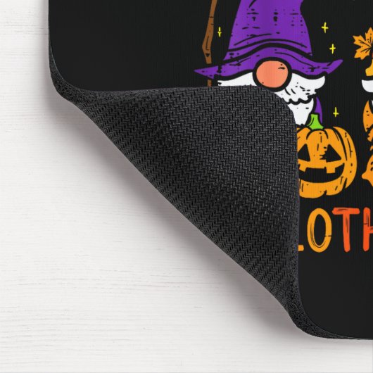 Gnomes Happy Hallothanksmas Halloween Thanksgiving Mousepad (Ecke)