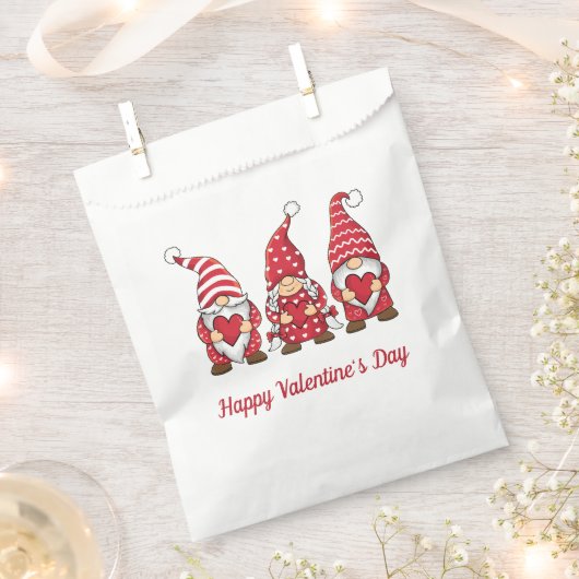 Gnomes Happy Valentine's Day Geschenktütchen (Ausgeschnitten)