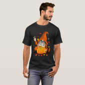 Gnomes Herbst Niedlicher Halloween-Erntedank T-Shirt (Vorne ganz)