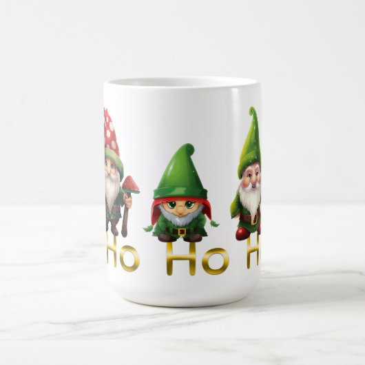 Gnomes Ho Ho Ho Christmas Kaffeetasse (Mittel)