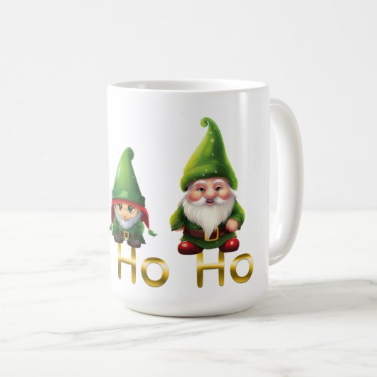 Gnomes Ho Ho Ho Christmas Kaffeetasse (VorderseiteRechts)