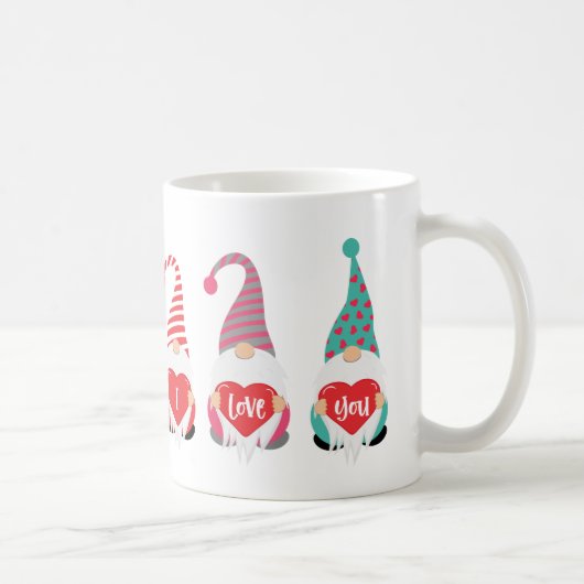Gnomes I Liebe Sie Niedlich Spaß Valentinstag Kaffeetasse (Rechts)