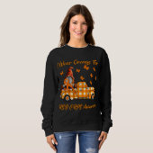 Gnomes I trage Orange für RSD CRPS Awareness Sweatshirt (Vorne ganz)