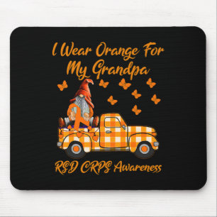 Gnomes ich Orange für meine Opa Rsd Crps Aware tra Mousepad