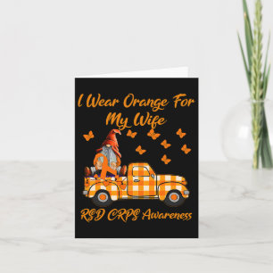 Gnomes Ich trage Orange für meine Ehefrau Rsd Crps Karte
