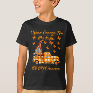 Gnomes Ich trage Orange für meine Papa Rsd Crps Au T-Shirt