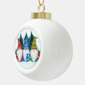 Gnomes Keramik Kugel-Ornament (Rechts)