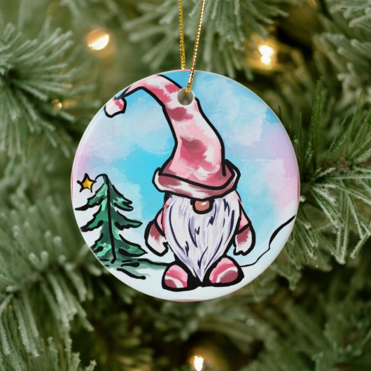 Gnomes Keramik Ornament (Baum)