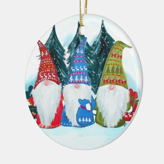 Gnomes Keramik Ornament (Links)