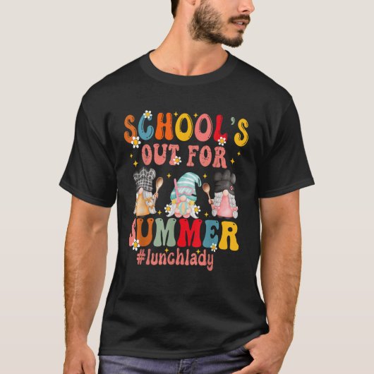 gnomes last day of school Out For Summer lunch lad T-Shirt (Vorderseite)