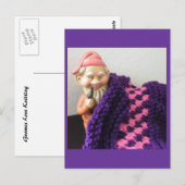 Gnomes Liebe Knittern Postkarte (Vorne/Hinten)