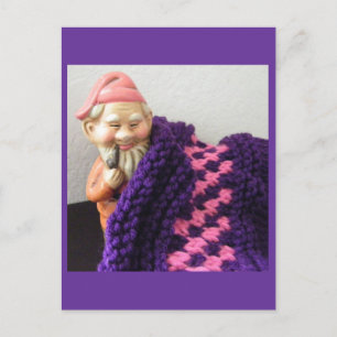 Gnomes Liebe Knittern Postkarte
