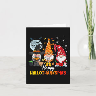 Gnomes Lover Halloween Frohe Weihnachts-Happy Hall Karte