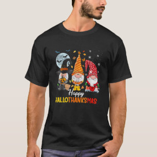 Gnomes Lover Halloween Frohe Weihnachts-Happy Hall T-Shirt