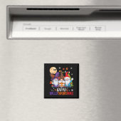 Gnomes Lover Halloween Merry Christmas Happy Hallo Magnet (In Situ (Geschirrspüler))