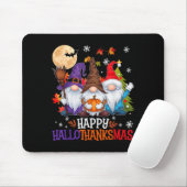 Gnomes Lover Halloween Merry Christmas Happy Hallo Mousepad (Mit Mouse)