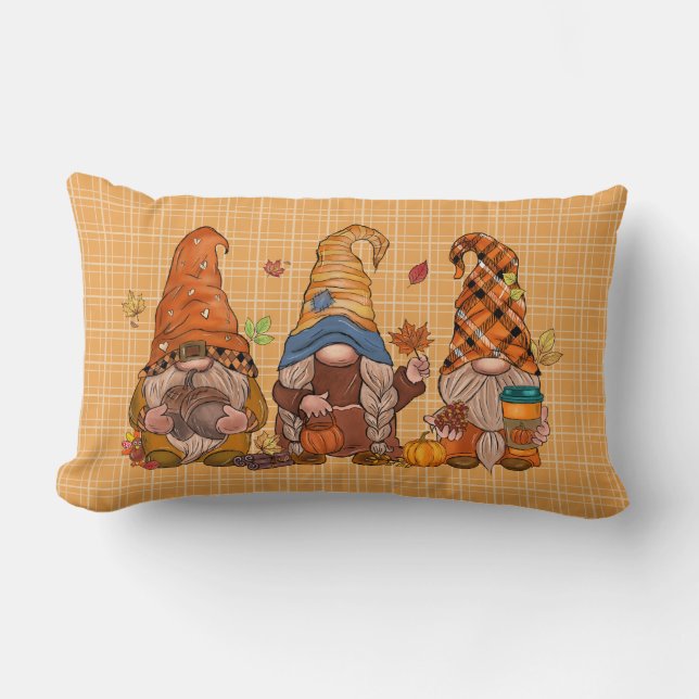 Gnomes Lumbar Throw Kissen (Vorderseite)