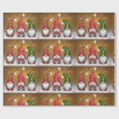 Gnomes Merry Christmas Geschenkpapier (Flach)