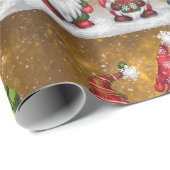 Gnomes Merry Christmas Geschenkpapier (Rolleneckpunkt)