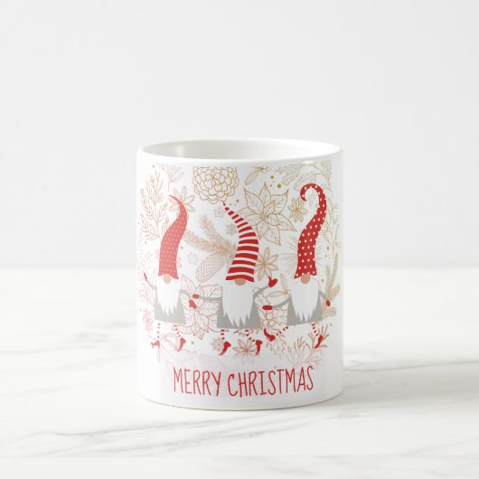 Gnomes Merry Christmas Kaffeetasse (Mittel)