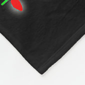 Gnomes Merry Christmas Light Gnome Xmas Fleecedecke (Ecke)