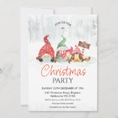 Gnomes mit Baby- und Dog-Party Einladung (Vorderseite)