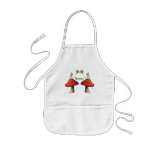 Gnomes mit Gänseblümchen, Toadstools, Personlize Kinderschürze