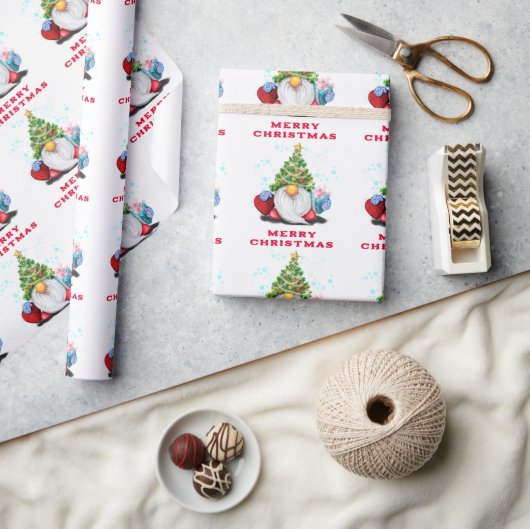 Gnomes mit Geschenkpapier (Kunsthandwerk)