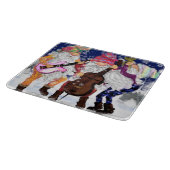 Gnomes Music Band Funny Christmas Cutting Board Schneidebrett (Ecke)