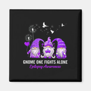 Gnomes One Fights Epilepsy Awareness allein Magnet