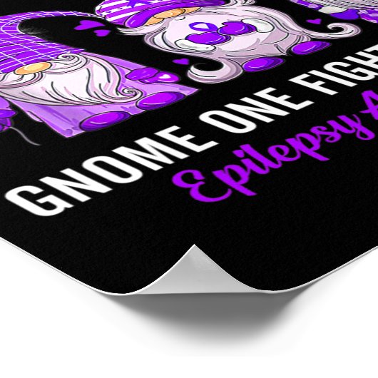 Gnomes One Fights Epilepsy Awareness allein Poster (Ecke)