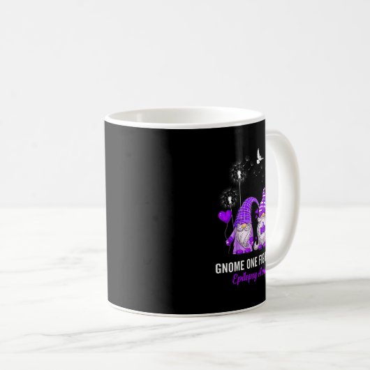 Gnomes One Fights Epilepsy Awareness Alone  Kaffeetasse (VorderseiteRechts)