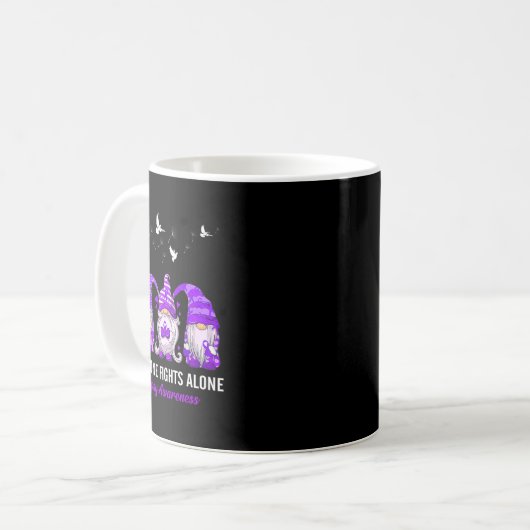 Gnomes One Fights Epilepsy Awareness Alone Kaffeetasse (Vorderseite Links)