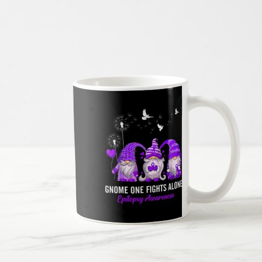 Gnomes One Fights Epilepsy Awareness Alone  Kaffeetasse (Rechts)