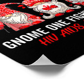 Gnomes One kämpft allein Hiv Aids Awareness Poster (Ecke)