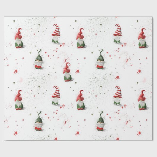 Gnomes Packpapier_groß Geschenkpapier (Flach)