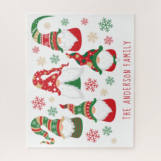 Gnomes Personalisiert Weihnachten Puzzle (Vertikal)