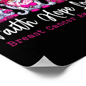 Gnomes Pink Krieger Glaube Hoffnung Liebe Brustkre Poster (Ecke)