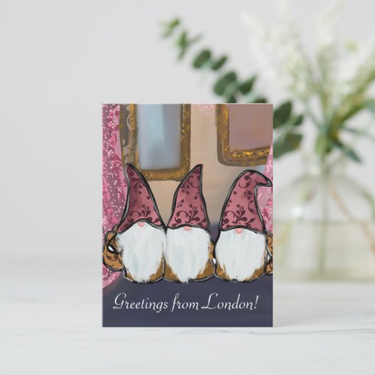 GNOMES POSTKARTE (Stehend Vorderseite)