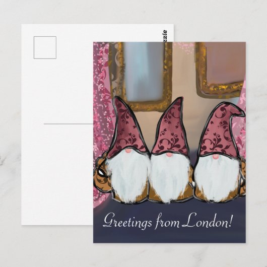GNOMES POSTKARTE (Vorne/Hinten)