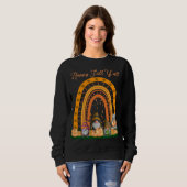 Gnomes Pumpkin Happy Fall Y'all Autumn Rainbow Tru Sweatshirt (Vorne ganz)