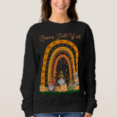 Gnomes Pumpkin Happy Fall Y'all Autumn Rainbow Tru Sweatshirt (Vorderseite)