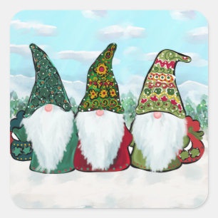 GNOMES QUADRATISCHER AUFKLEBER