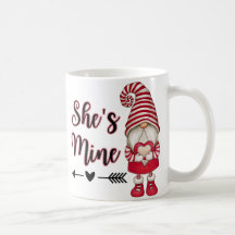 Gnomes Red Banner Liebe, Valentine Kaffee Tasse