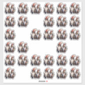 Gnomes Red Steampunk Aufkleber (Blatt)