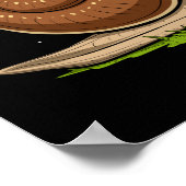 Gnomes Riding Snail Poster (Ecke)