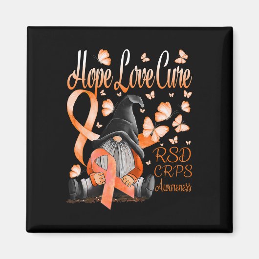 Gnomes Rsd Crps Awareness Hope Liebe Cure Fighter Magnet (Vorne)