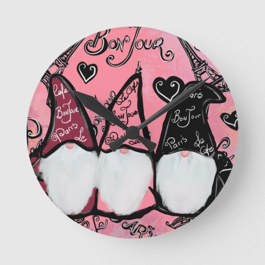 GNOMES RUNDE WANDUHR (Vorderseite)