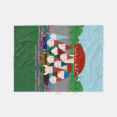Gnomes Small Fleece Blanket (Vorderseite (Horizontal))