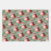 Gnomes sweeping snow with a broom geschenkpapier set (Vorderseite 2)